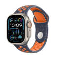 For Apple Watch Ultra 2 49mm Coloful Silicone Watch Band(Dark Blue Mango)