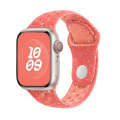 For Apple Watch Series 9 45mm Coloful Silicone Watch Band(Orange Pink)