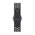 For Apple Watch Series 7 45mm Coloful Silicone Watch Band(Midnight Black Brown)