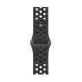 For Apple Watch Series 3 38mm Coloful Silicone Watch Band(Midnight Black Brown)