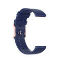 For Polar Ignite 20mm Dot Texture Watch Band(Midnight Blue)
