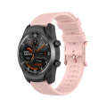 For Ticwatch Pro 2020 / Ticwatch GTX 22mm Dot Texture Watch Band(Light Pink)
