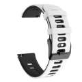 22mm For Huawei Watch GT2e 46mm Silicone Watch Band(White+Black)