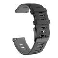 22mm For Huawei Watch GT2e 46mm Silicone Watch Band(Black+Grey)
