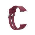For Garmin ForeAthlete 35J / Forerunner 35J Silicone Watch Band(Wine Red)