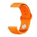 For Xiaomi Haylou Solar Silicone Reverse Buckle Replacement Wrist Strap(Orange)
