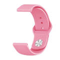 For Xiaomi Haylou Solar Silicone Reverse Buckle Replacement Wrist Strap(Pink)