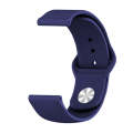 For Xiaomi Haylou Solar Silicone Reverse Buckle Replacement Wrist Strap(Navy Blue)