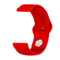 For Xiaomi Haylou Solar Silicone Reverse Buckle Replacement Wrist Strap(Red)