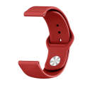 For Xiaomi Haylou Solar Silicone Reverse Buckle Replacement Wrist Strap(Wine Red)