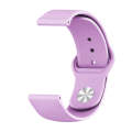 For Xiaomi Haylou Solar Silicone Reverse Buckle Replacement Wrist Strap(Light Purple)