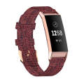 For Fitbit Charge 4 / Charge 3 / Charge3 SE Braided Nylon Watch Band Plastic Head, Size: Free Siz...