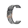 For Galaxy Watch 3 41mm Woven Nylon Watch Band, Size: Free Size 20mm(Gray)