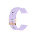 For Galaxy Watch 3 41mm Woven Nylon Watch Band, Size: Free Size 20mm(Light Purple)