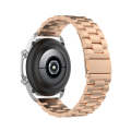 For Galaxy Watch 3 41mm Three Stainless Steel Watch Band, Size: 20mm(Rose Gold)