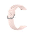 For Galaxy Watch 3 41mm R850 Silicone Solid Color Watch Band, Size: Free Size 20mm(Pink)