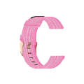 For Galaxy Watch 3 45mm Woven Nylon Watch Band, Size: Free Size 22mm(Pink)