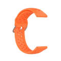 For Galaxy Watch 3 45mm Silicone Solid Color Watch Band, Size: Free Size 22mm(Orange)