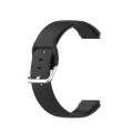 For Xiaomi Haylou Smart Watch LS01 / Smart Watch 2 LS02 Silicone Watch Band, Size: 19mm(Black)
