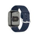 For Xiaomi Haylou Smart Watch LS01 / Smart Watch 2 LS02 Silicone Watch Band, Size: 19mm(Navy Blue)