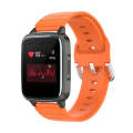 For Xiaomi Haylou Smart Watch LS01 / Smart Watch 2 LS02 Silicone Watch Band, Size: 19mm(Orange)