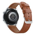 For Galaxy Watch 3 41mm Leather Watch Band(Brown)