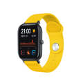 20mm For Huami Amazfit GTS Silicone Watch Band(Yellow)