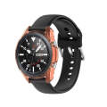 For Samsung Galaxy Watch 3 45mm Transparent TPU Watch Protective Case(Orange)