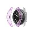 For Samsung Galaxy Watch 3 45mm Transparent TPU Watch Protective Case (Purple)