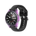 For Samsung Galaxy Watch 3 45mm Transparent TPU Watch Protective Case (Purple)