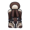 Car Portable Children Safety Seat, Size:50 x 33 x 21cm (For 0-5 Years Old)(Coffee + Beige)