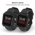 For Huami Amazfit Bip Lite Version 1S / Bip S Smart Watch TPU Protective Case, Color:Black+Red
