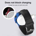 For Huawei Watch GT2 46mm Smart Watch TPU Protective Case, Color:Black+Grey Blue
