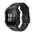 For Huami Amazfit Ares 1908 Silicone Watch Band(Black)