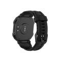 For Huami Amazfit Ares 1908 Silicone Watch Band(Black)