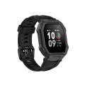 For Huami Amazfit Ares 1908 Silicone Watch Band(Black)