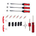 24 in 1 Car / Motorcycle Tire Repair Tool Spoon Tire Spoons Lever Tire Changing Tools with Red Ty...