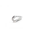 80 PCS M2 304 Stainless Steel Cable Rope Thimble Triangle Ring
