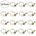 50 PCS M29 Adjustable Color Galvanized Iron Double Wire Hose Clamps