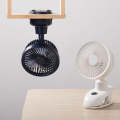 D601Y Portable USB Clip-on Oscillating Small Fan (White)
