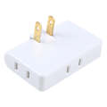 1 to 3 15A 180 Degrees Rotation Extension Multi Plug Mini Slim Wireless Outlet Socket, US Plug, A...
