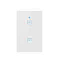 WS-US-02 EWeLink APP & Touch Control 2A 2 Gangs Tempered Glass Panel Smart Wall Switch, AC 90V-25...