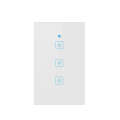 WS-US-03 EWeLink APP & Touch Control 2A 3 Gangs Tempered Glass Panel Smart Wall Switch, AC 90V-25...