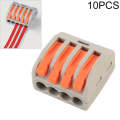 10 PCS 4 Port PCT Series Architectural Wiring Connector LED Lamp Conductor Distributor Junction B...