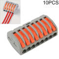 10 PCS 8 Port PCT Series Architectural Wiring Connector LED Lamp Conductor Distributor Junction B...