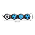 Charging Plug-in Wiring Board Creative Rotary Towline Board 13A Deformed Socket, UK Plug, 3-Bit S...