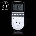 AC 240V Smart Home Plug-in Programmable LCD Display Clock Summer Time Function 12/24 Hours Change...