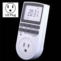 AC 120V Smart Home Plug-in Programmable LCD Display Clock Summer Time Function 12/24 Hours Change...