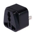 Portable Universal Socket to US Plug Power Adapter Travel Charger (Black)