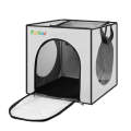 FUNADD Pet Bath Drying Box Portable Folding Dryer Cage, Suitable for Pets up to 5kg(Grey)